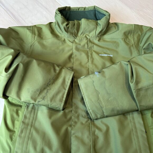 Patagonia Jacket Youth Medium Green Full Zip Insulated Puffer Outerwear Winter - Picture 4 of 10